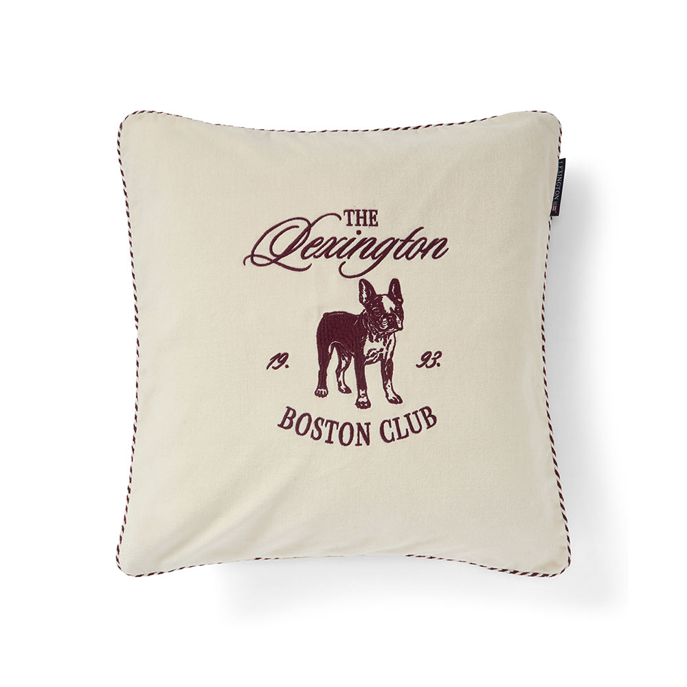Lexington Boston Club Organic Cotton Velvet Kuddfodral